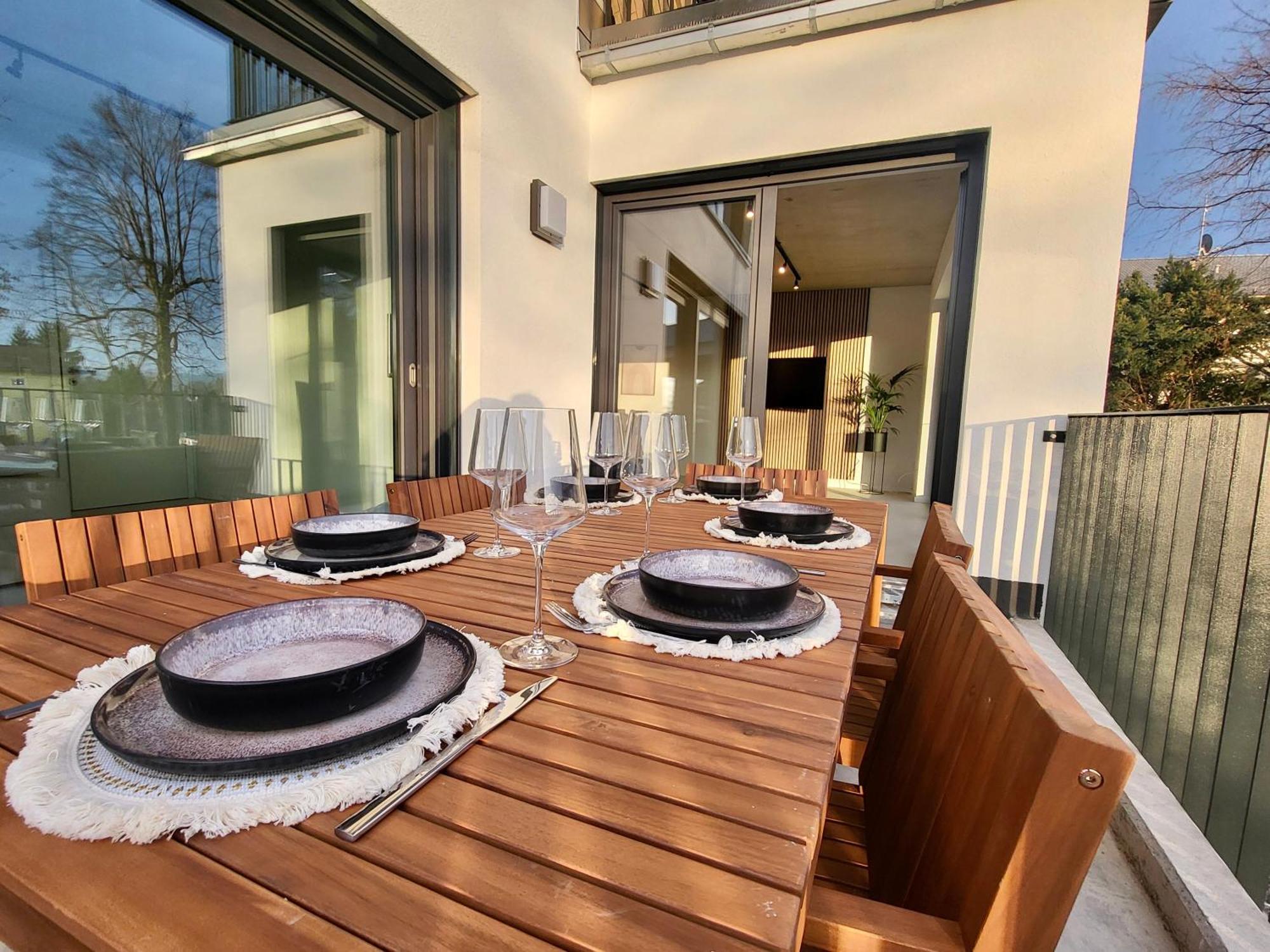 Sioux: Stilvolles Designapartment Am Bodensee Bodolz Esterno foto